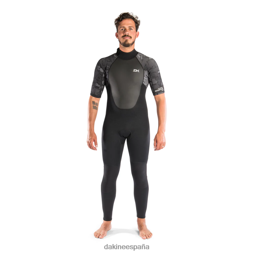 Traje de neopreno completo de manga corta con cremallera trasera Quantum 2/2 mm f/l camuflaje negro/blanco Dakine hombres ropa 2VTF0X118 - Image 1