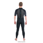 Traje de neopreno completo de manga corta con cremallera trasera Quantum 2/2 mm f/l Gris oscuro Dakine hombres ropa 2VTF0X117 - Image 3