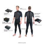 Traje de neopreno completo de manga corta con cremallera trasera Quantum 2/2 mm f/l Gris oscuro Dakine hombres ropa 2VTF0X117 - Image 5
