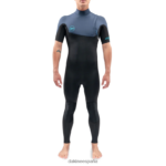 Traje de neopreno completo de manga corta sin cremallera Mission 2/2 mm azul negro Dakine hombres ropa 2VTF0X100