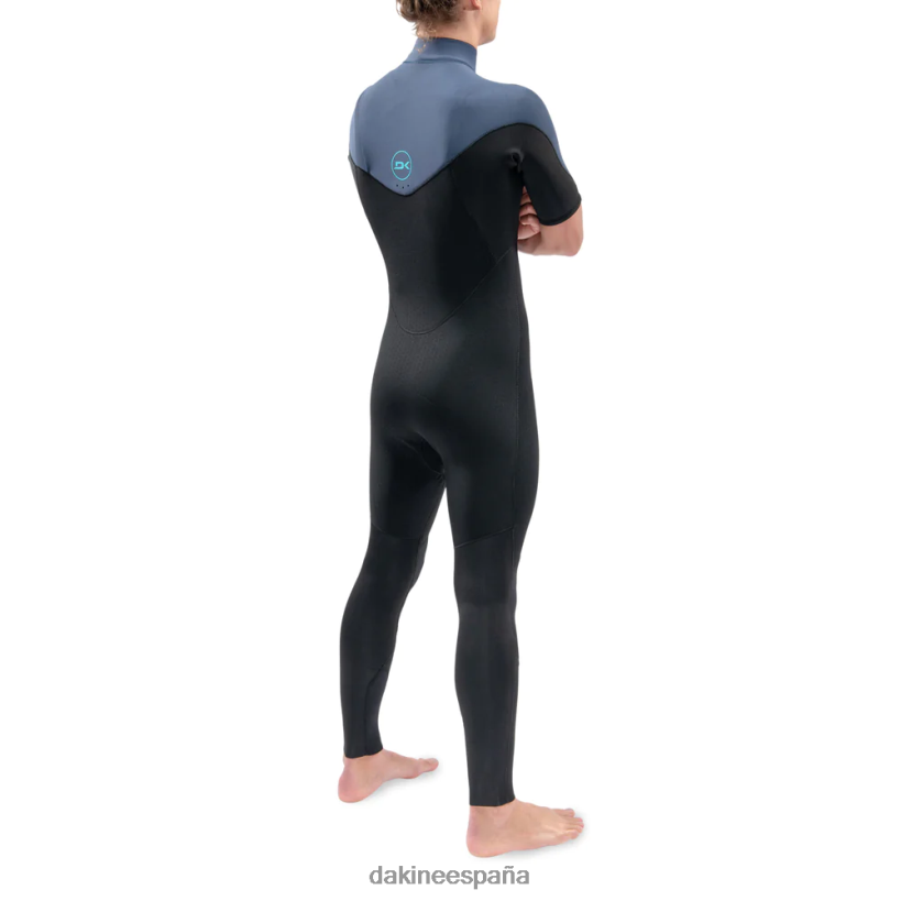 Traje de neopreno completo de manga corta sin cremallera Mission 2/2 mm azul negro Dakine hombres ropa 2VTF0X100 - Image 4