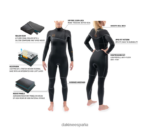 traje de neopreno completo sin cremallera cyclone 4/3mm negro Dakine mujer ropa 2VTF0X738 - Image 5