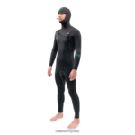 traje de neopreno con capucha y cremallera en el pecho de misión 6/5/4 mm negro - 21 Dakine hombres ropa 2VTF0X93 - Image 3