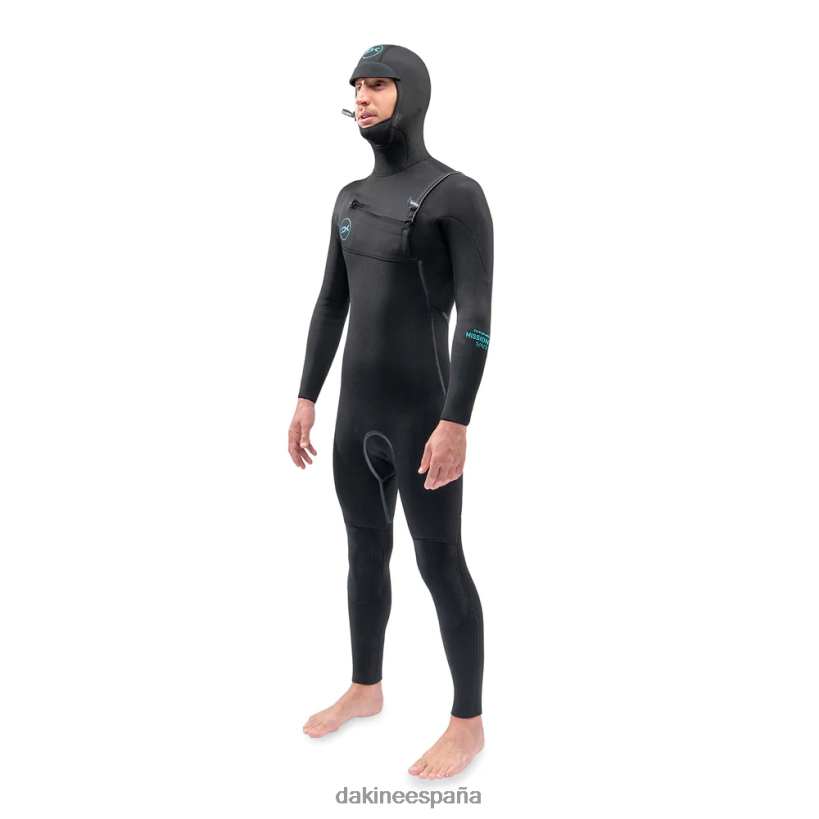 traje de neopreno con capucha y cremallera en el pecho de misión 6/5/4 mm negro - 21 Dakine hombres ropa 2VTF0X93 - Image 3