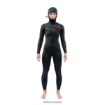 Traje de neopreno con capucha y cremallera en el pecho Mission 5/4/3 mm negro Dakine mujer ropa 2VTF0X747