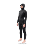 Traje de neopreno con capucha y cremallera en el pecho Mission 5/4/3 mm negro Dakine mujer ropa 2VTF0X747 - Image 3