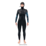 Traje de neopreno con capucha y cremallera en el pecho Quantum 5/4/3 mm Gris oscuro Dakine mujer ropa 2VTF0X739