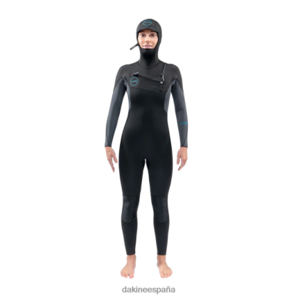 Traje de neopreno con capucha y cremallera en el pecho Quantum 5/4/3 mm negro Dakine mujer ropa 2VTF0X740