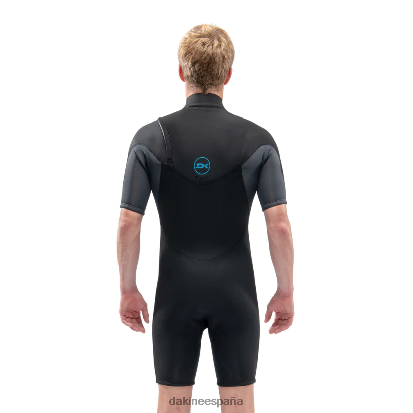 Traje de neopreno corto Quantum con cremallera en el pecho de 2/2 mm Gris oscuro Dakine hombres ropa 2VTF0X115 - Image 3