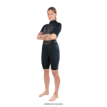 Traje de neopreno corto Quantum con cremallera trasera de 2/2 mm f/l Gris oscuro Dakine mujer ropa 2VTF0X752