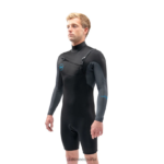 Traje de neopreno corto Quantum de manga larga con cremallera en el pecho de 2/2 mm f/l Gris oscuro Dakine hombres ropa 2VTF0X103 - Image 2