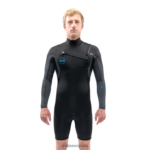 Traje de neopreno corto Quantum de manga larga con cremallera en el pecho de 2/2 mm f/l Gris oscuro Dakine hombres ropa 2VTF0X103