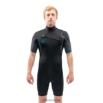 Traje de neopreno Quantum Shorty con cremallera en el pecho de 2/2 mm f/L Gris oscuro Dakine hombres ropa 2VTF0X94