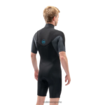 Traje de neopreno Quantum Shorty con cremallera en el pecho de 2/2 mm f/L negro Dakine hombres ropa 2VTF0X95 - Image 4