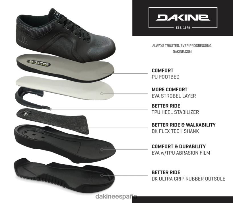 zapato de bicicleta de montaña deriva azul galáctico/azul horizonte Dakine mujer calzado 2VTF0X980 - Image 8